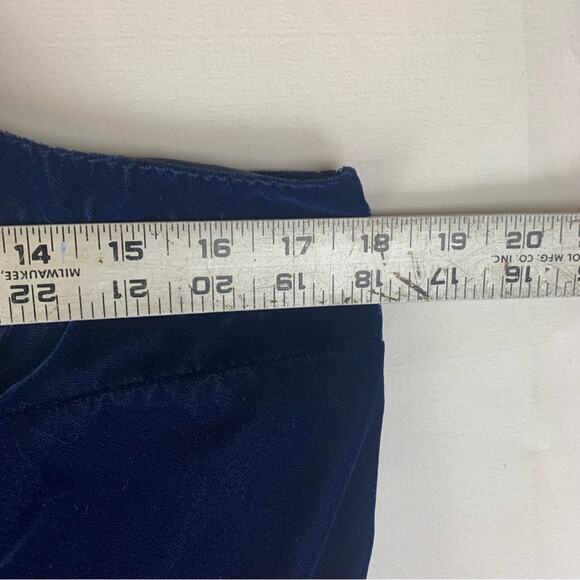 J. Crew size 8 medium velour Blue Fitted Peplum Camisole tank top - Picture 8 of 9